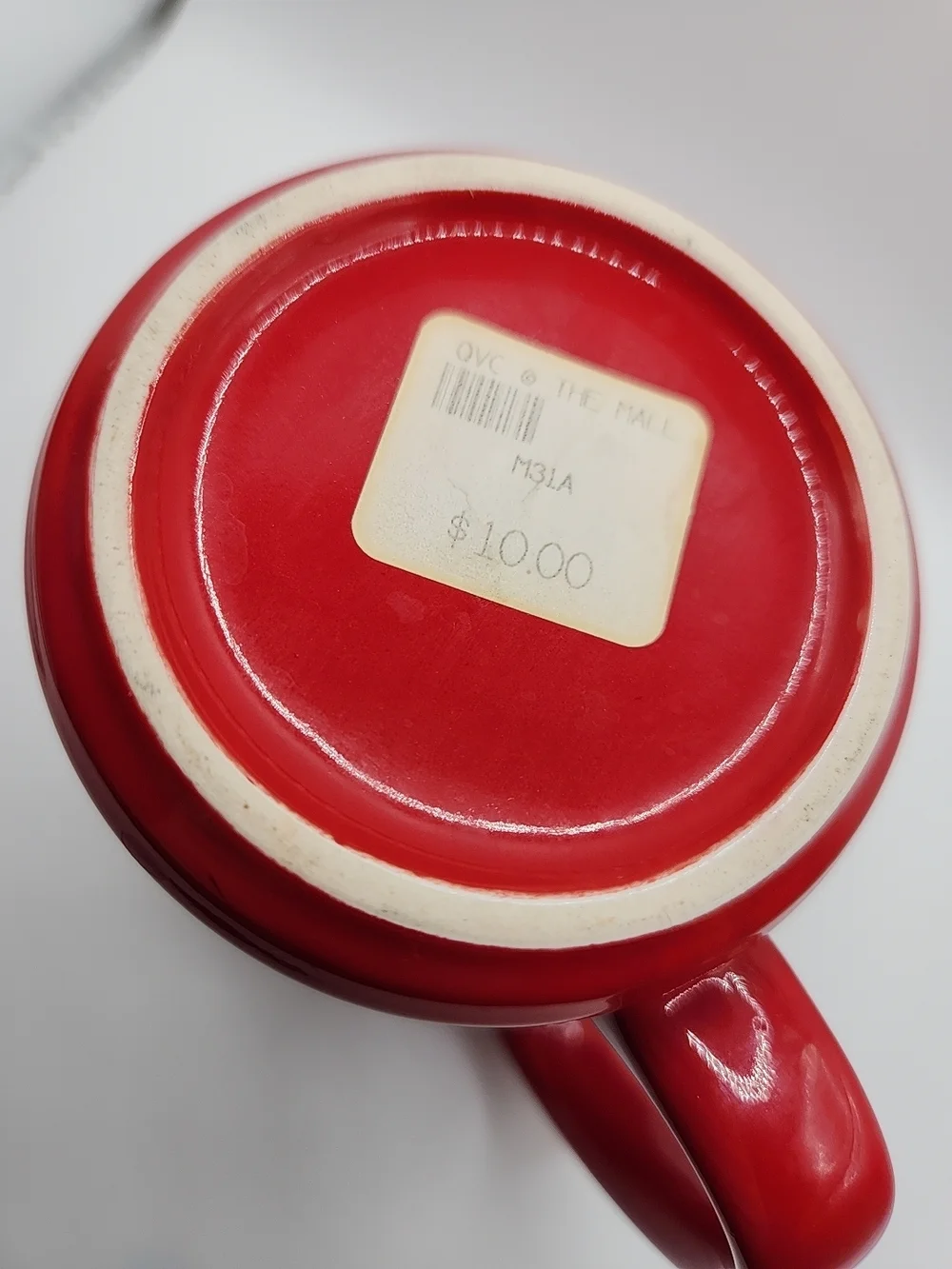 QVC Red Logo Ceramic Coffee Mug - Picture 8 of 8